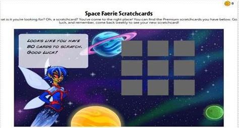 80 Space Faerie Scratch Cards and results : r/neopets .